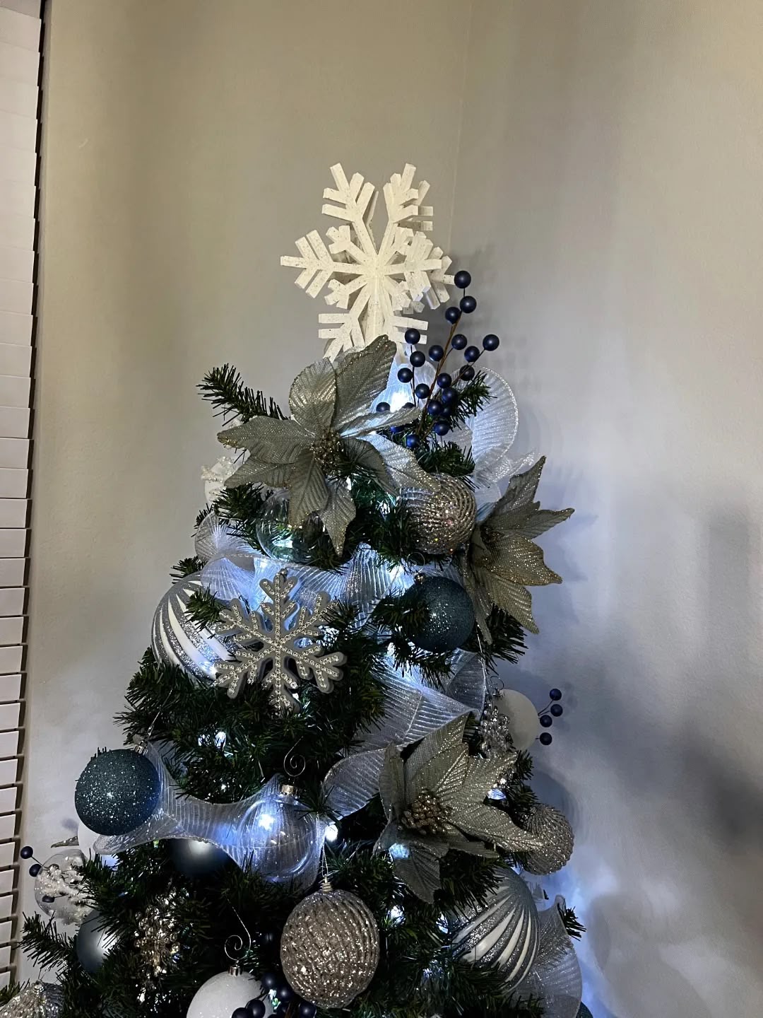 Snowflake Tree Topper Christmas (BioPlastic) - Afbeelding 3