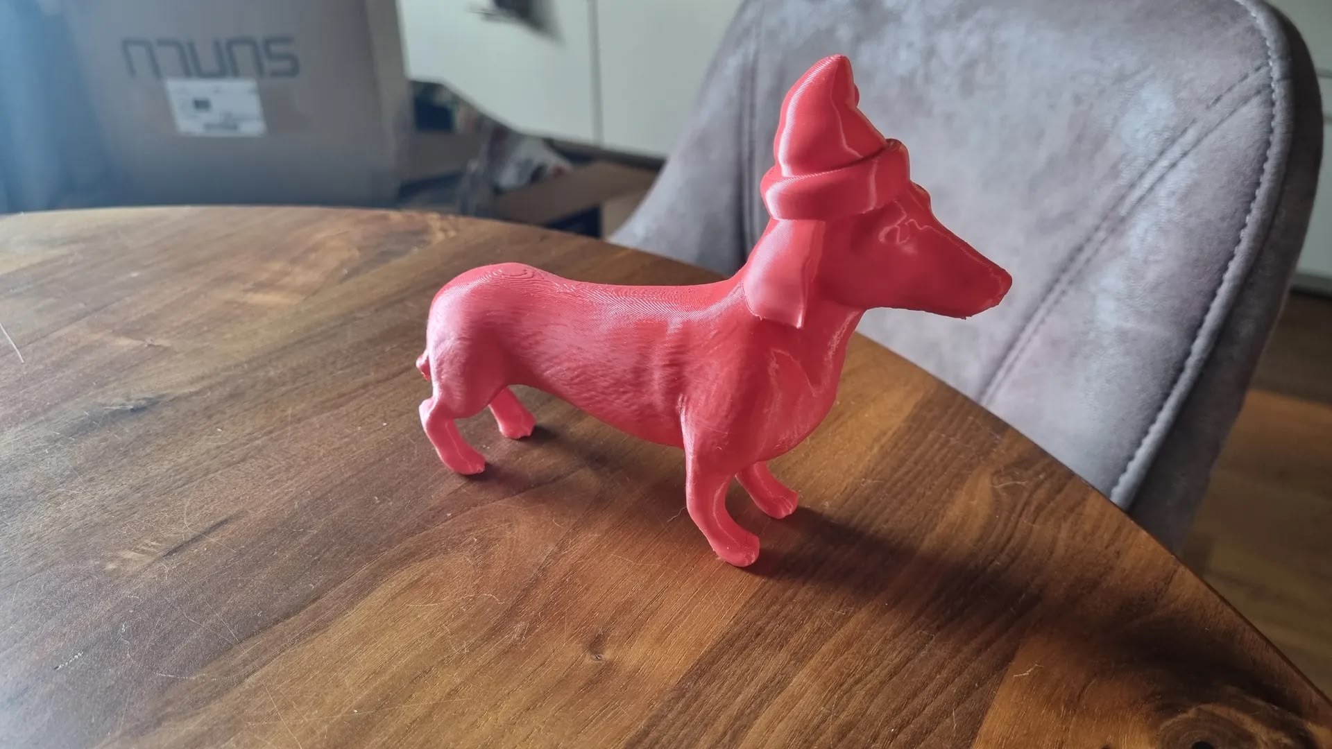 Dachshund Christmas Decoration (BioPlastic) - Afbeelding 3
