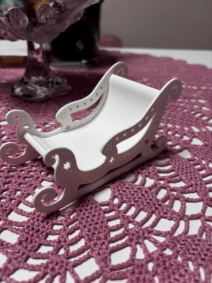 Christmas candy bowl sleigh