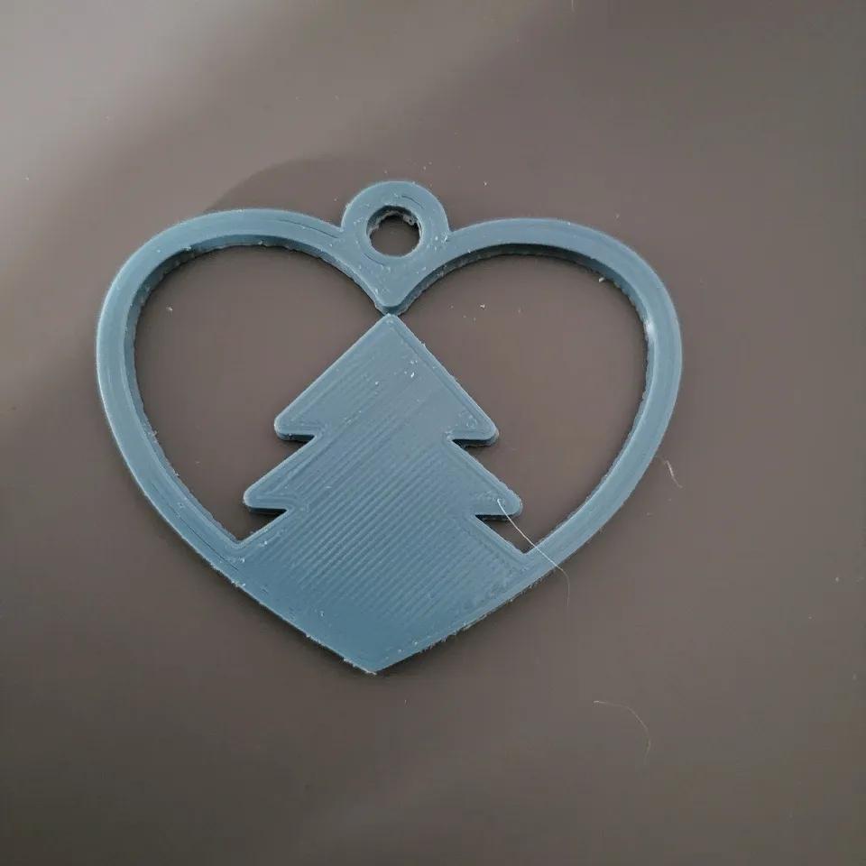 Christmas Ornament Heart tree