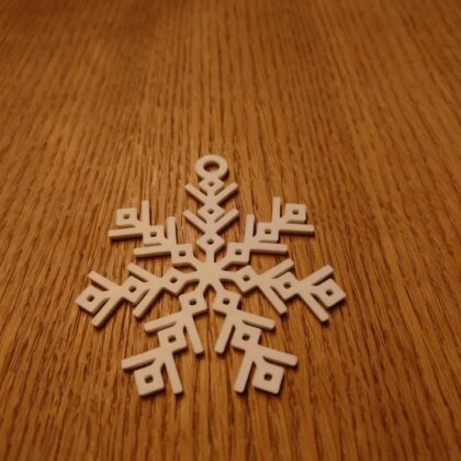 snowflake christmas ornamet