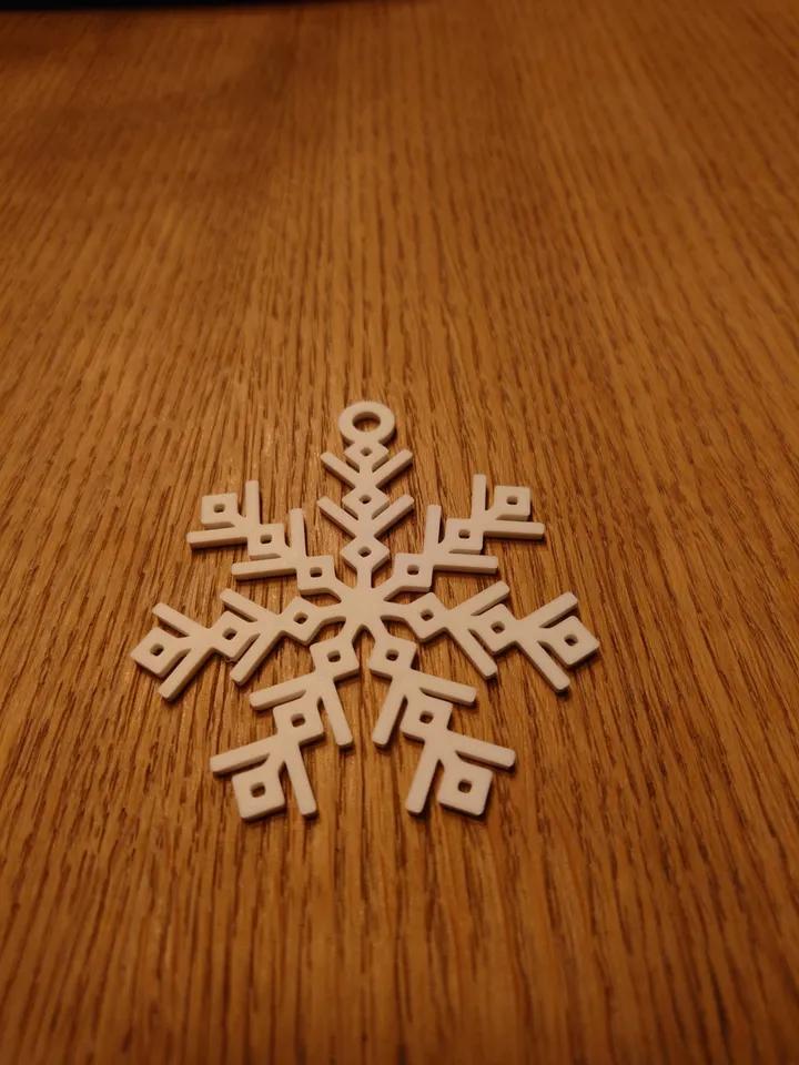 snowflake christmas ornamet