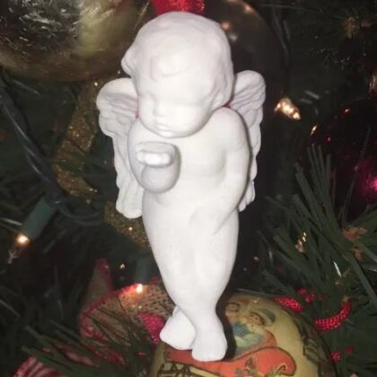 Christmas Tree Cherub with Hook