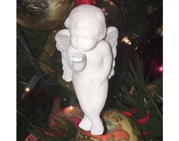 Christmas Tree Cherub with Hook
