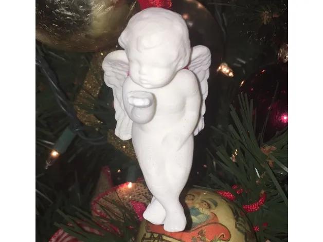 Christmas Tree Cherub with Hook