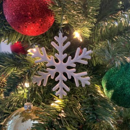 Snowflake Christmas Ornament