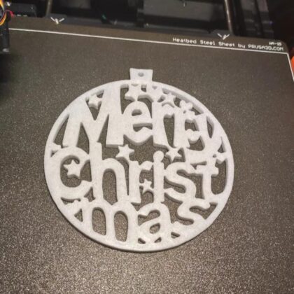 Merry Christmas Tree Ornament