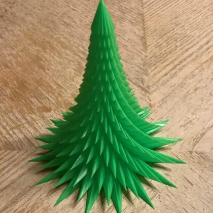 Spiky twisted vase mode Christmas tree