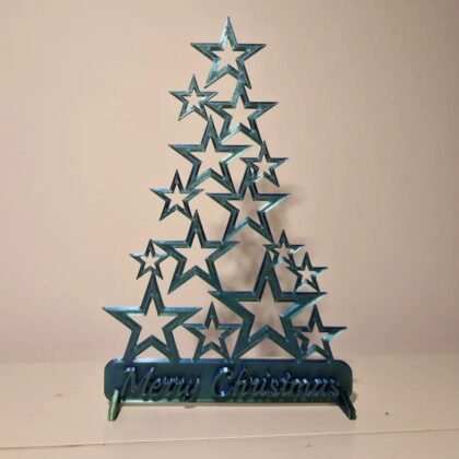 Christmas tree made out of stars