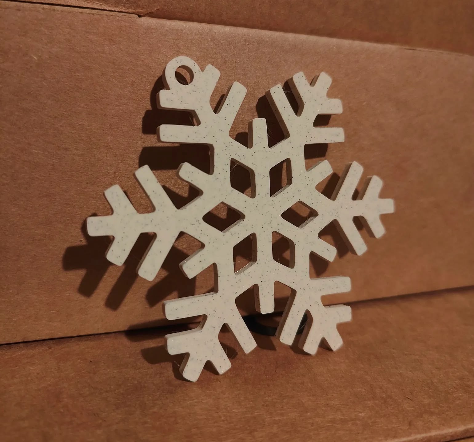Snowflake Christmas Ornament 4 (BioPlastic) - Afbeelding 3