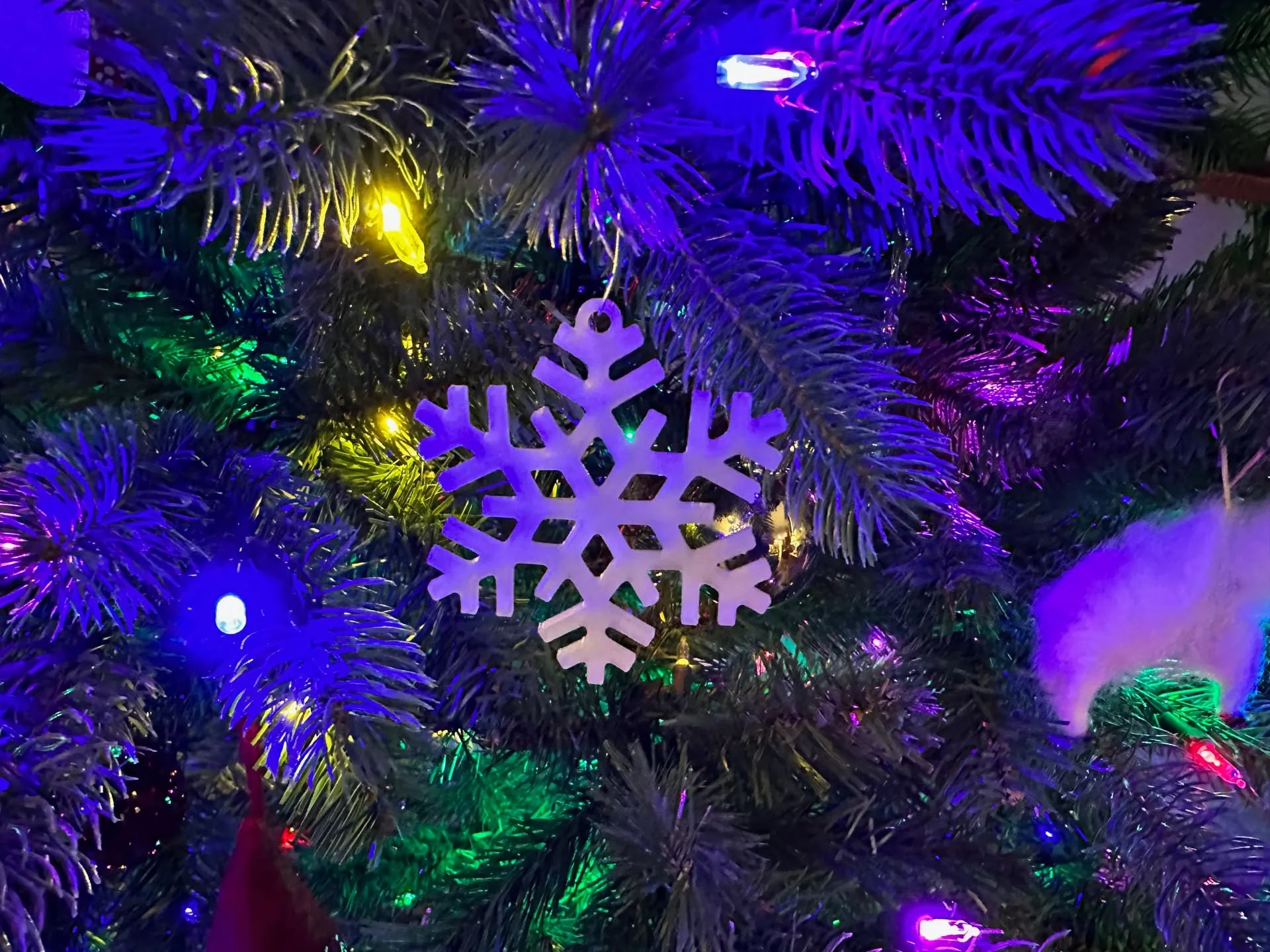 Snowflake Christmas Ornament 4 (BioPlastic) - Afbeelding 5
