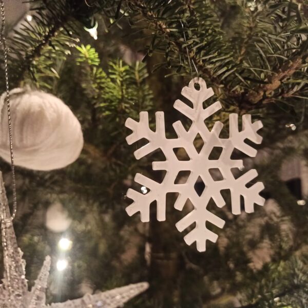 Snowflake Christmas Ornament 4 (BioPlastic)