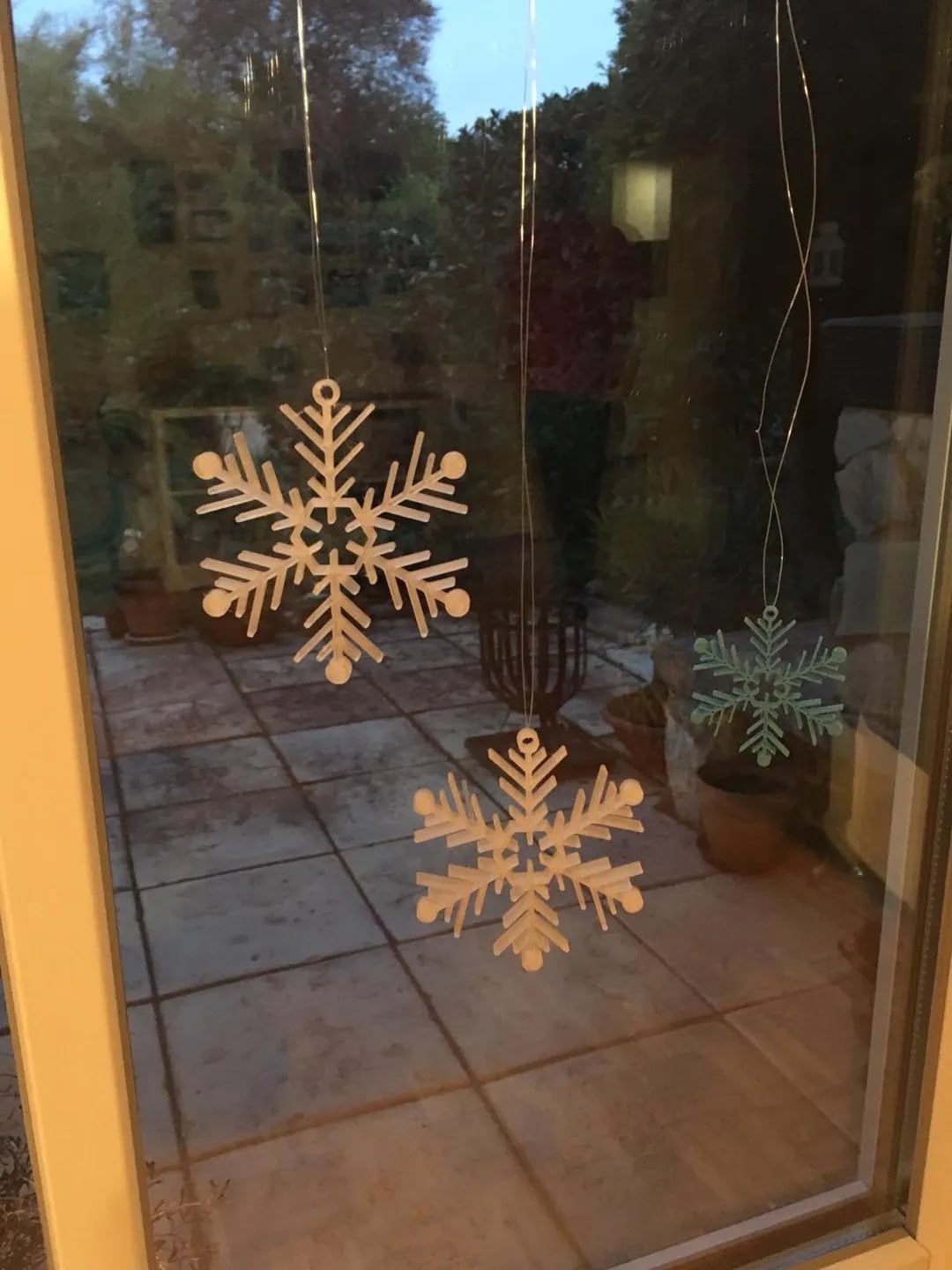 Snowflake Christmas Ornament 6 (BioPlastic) - Afbeelding 2