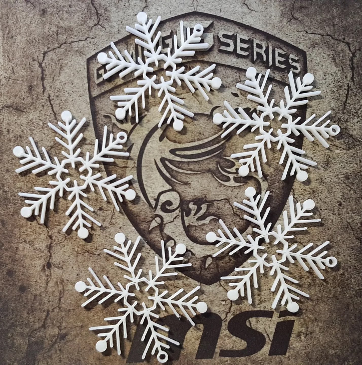 Snowflake Christmas Ornament 6 (BioPlastic) - Afbeelding 4