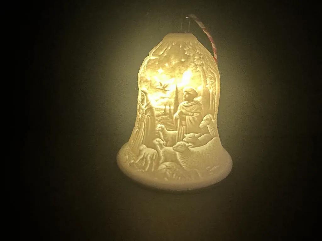 Nativity Lithophane Bell Ornament - Afbeelding 3