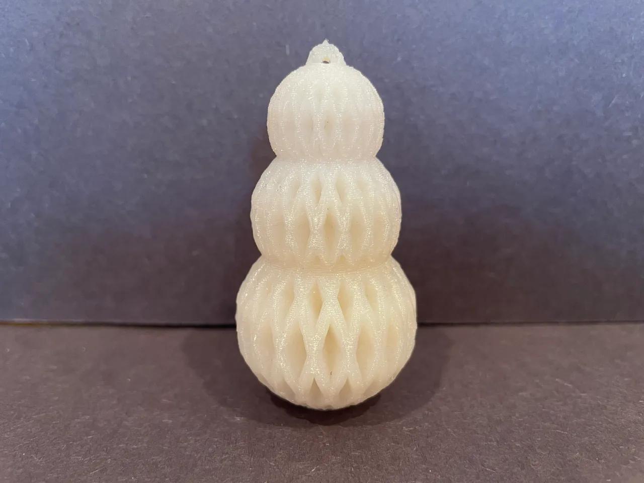 Stylized Snowman Ornament - Afbeelding 2