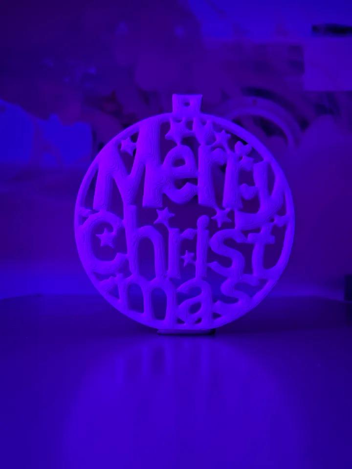 Merry Christmas Tree Ornament - Afbeelding 2
