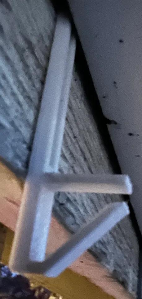 Permanent/screw-less behind gutter Christmas lights hook - Afbeelding 2