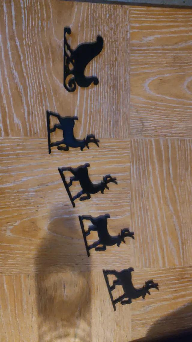 Santa Sleigh & Reindeer Christmas Decoration - Afbeelding 5