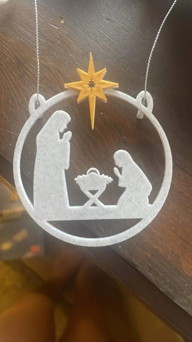 Nativity Outline Ornament - Afbeelding 2