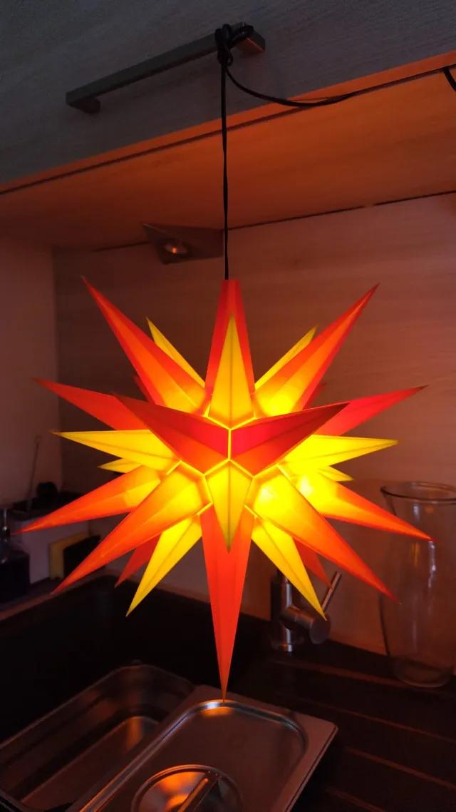 Hernhuter Stern (Christmas Star) - Afbeelding 2