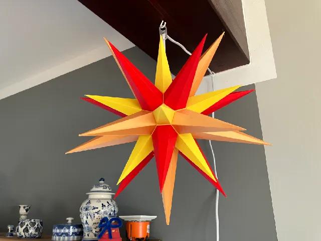 Hernhuter Stern (Christmas Star) - Afbeelding 6