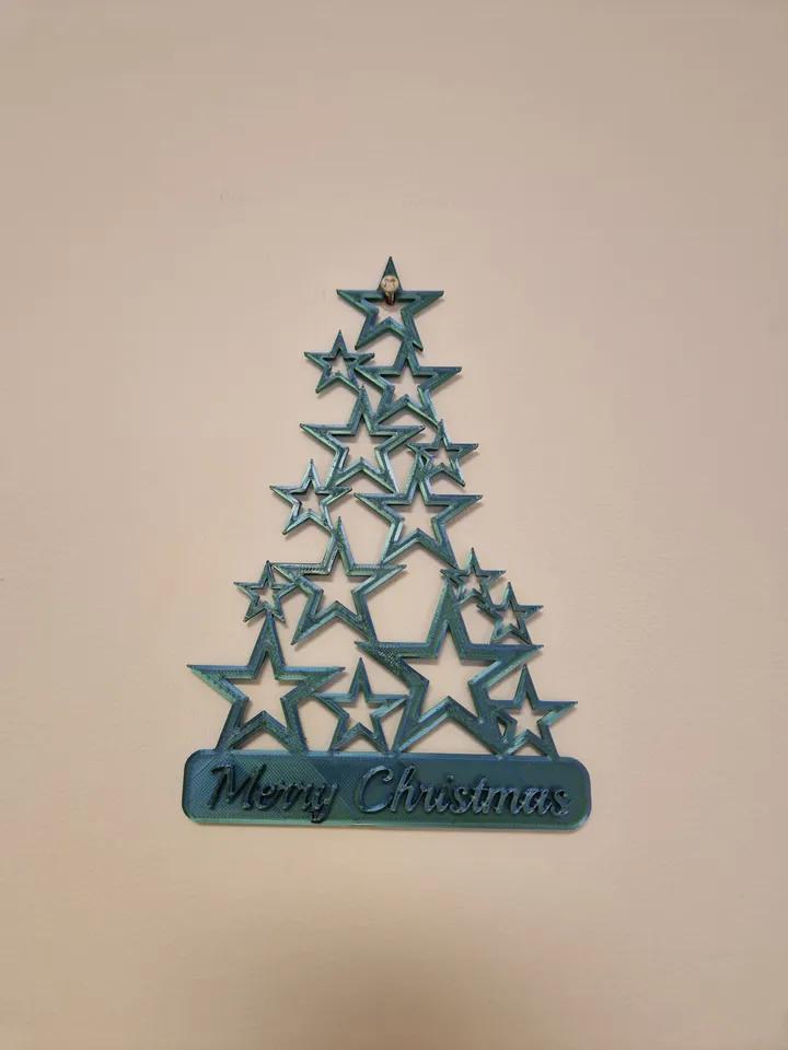 Christmas tree made out of stars - Afbeelding 2