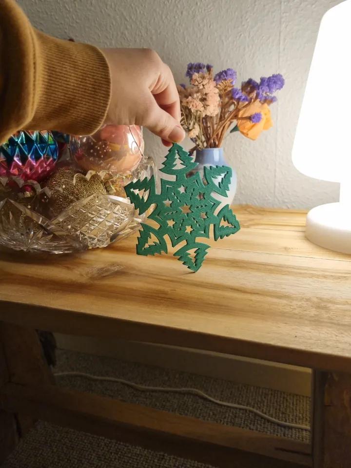 Christmas flake ornament/decoration - Afbeelding 2