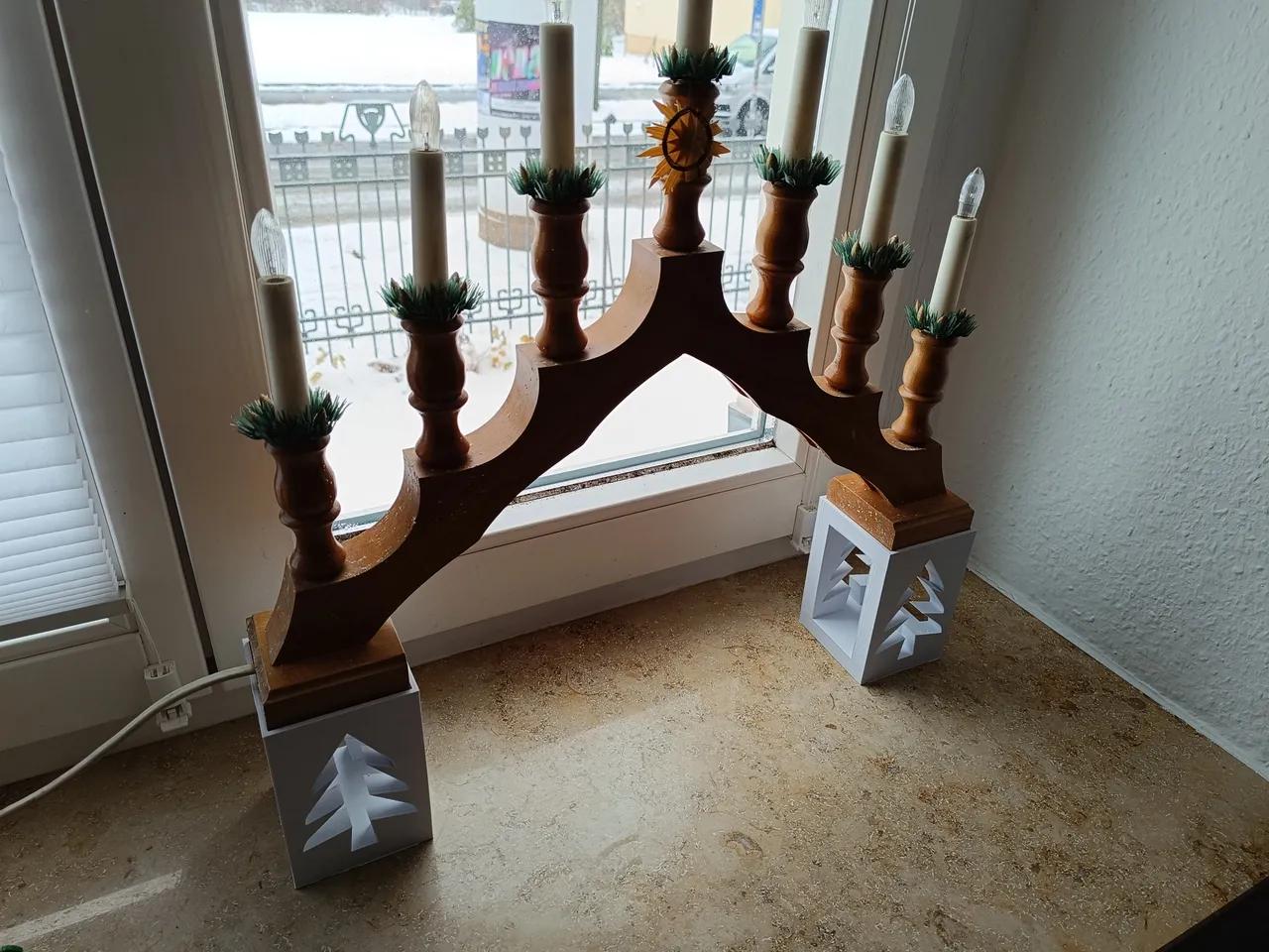 Candle Arch Stand / Schwibbogen Erhöhung - Afbeelding 2