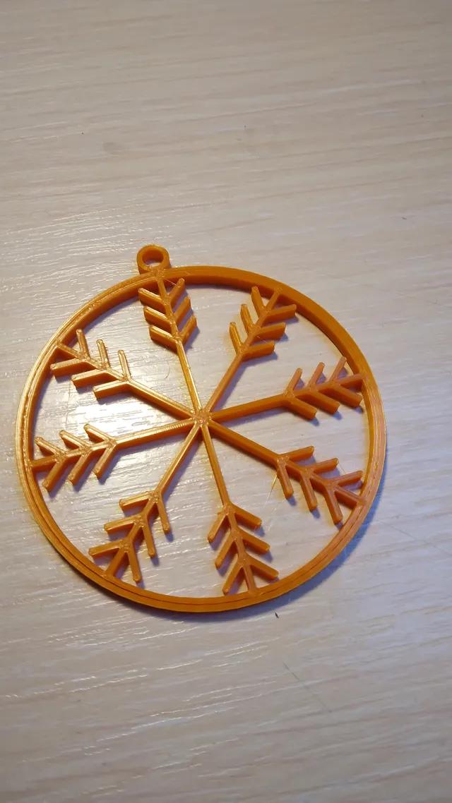 Snowflake christmas ornament