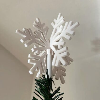 Snowflake Tree Topper Christmas (BioPlastic)