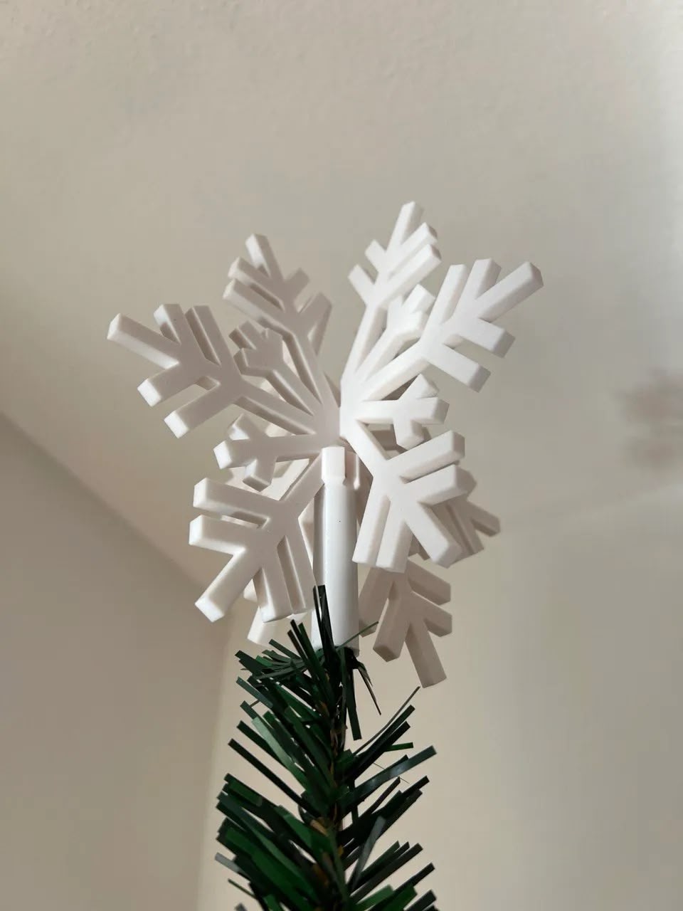 Snowflake Tree Topper Christmas (BioPlastic)