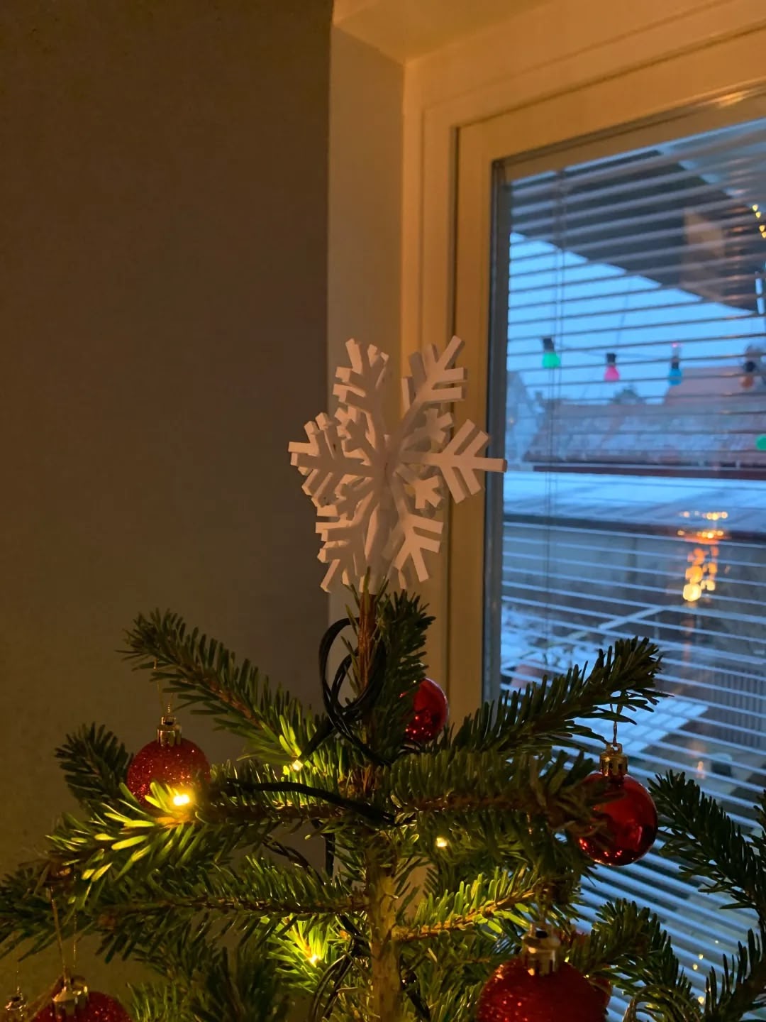 Snowflake Tree Topper Christmas (BioPlastic) - Afbeelding 7