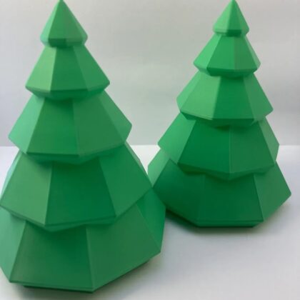 Pair of Christmas Trees Christmas Decoration (BioPlastic)