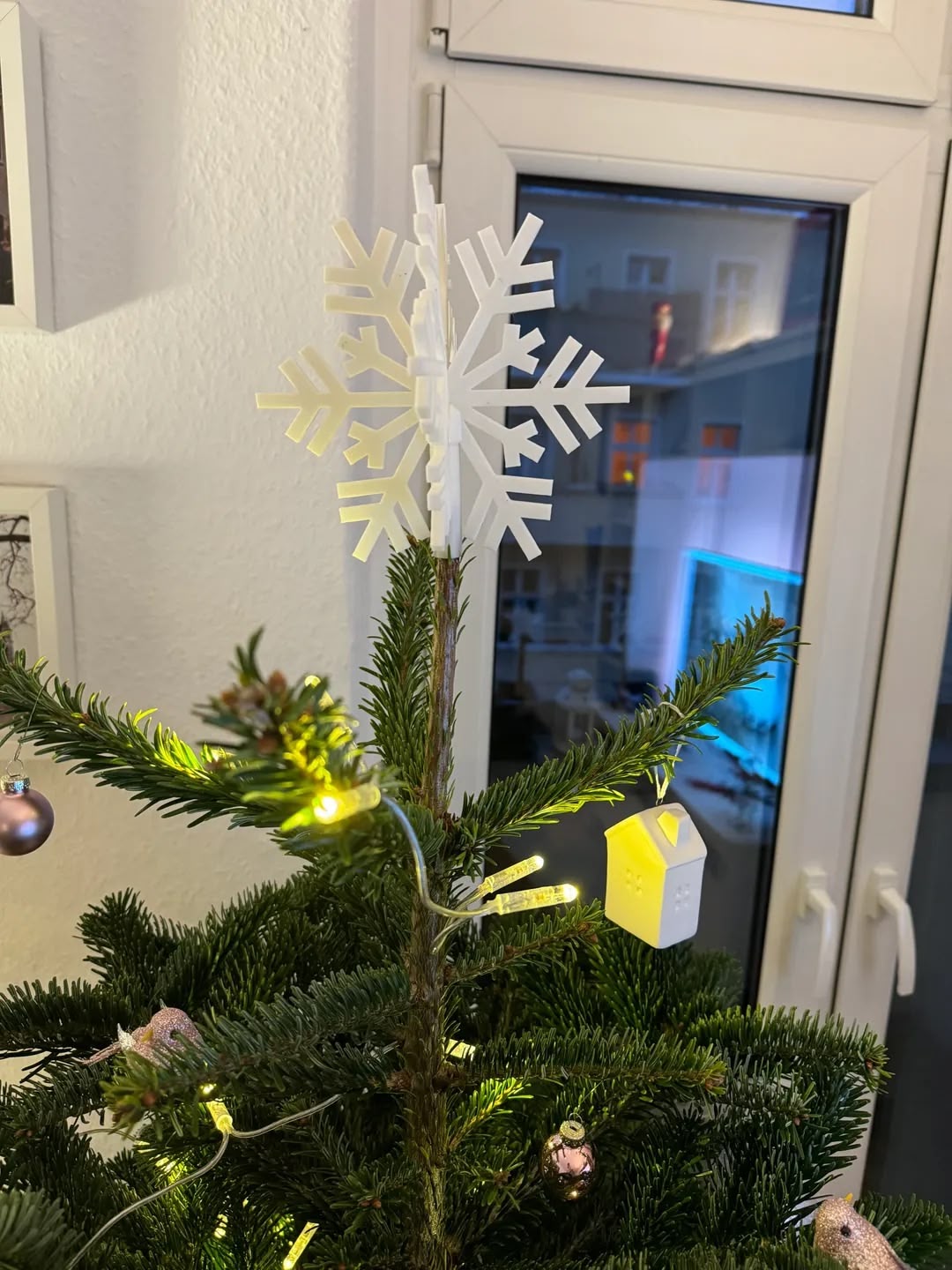 Snowflake Tree Topper Christmas (BioPlastic) - Afbeelding 8