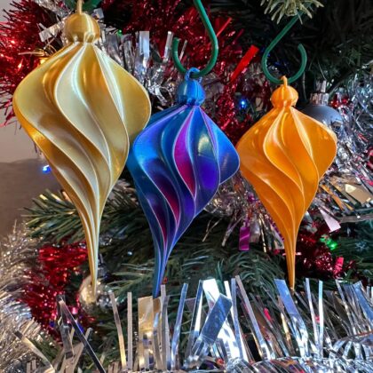 Spiral Christmas Ornament 2 (BioPlastic)