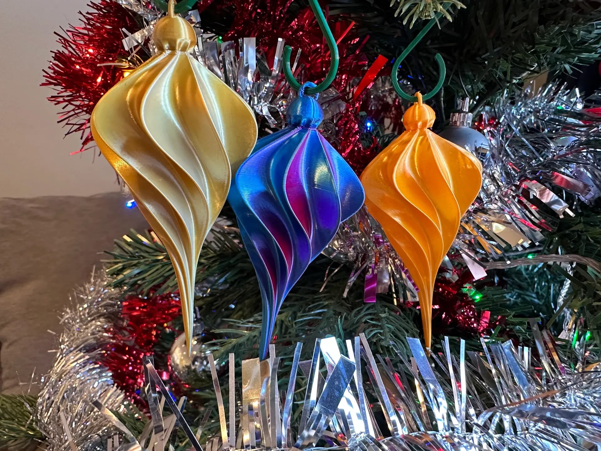 Spiral Christmas Ornament 2 (BioPlastic)