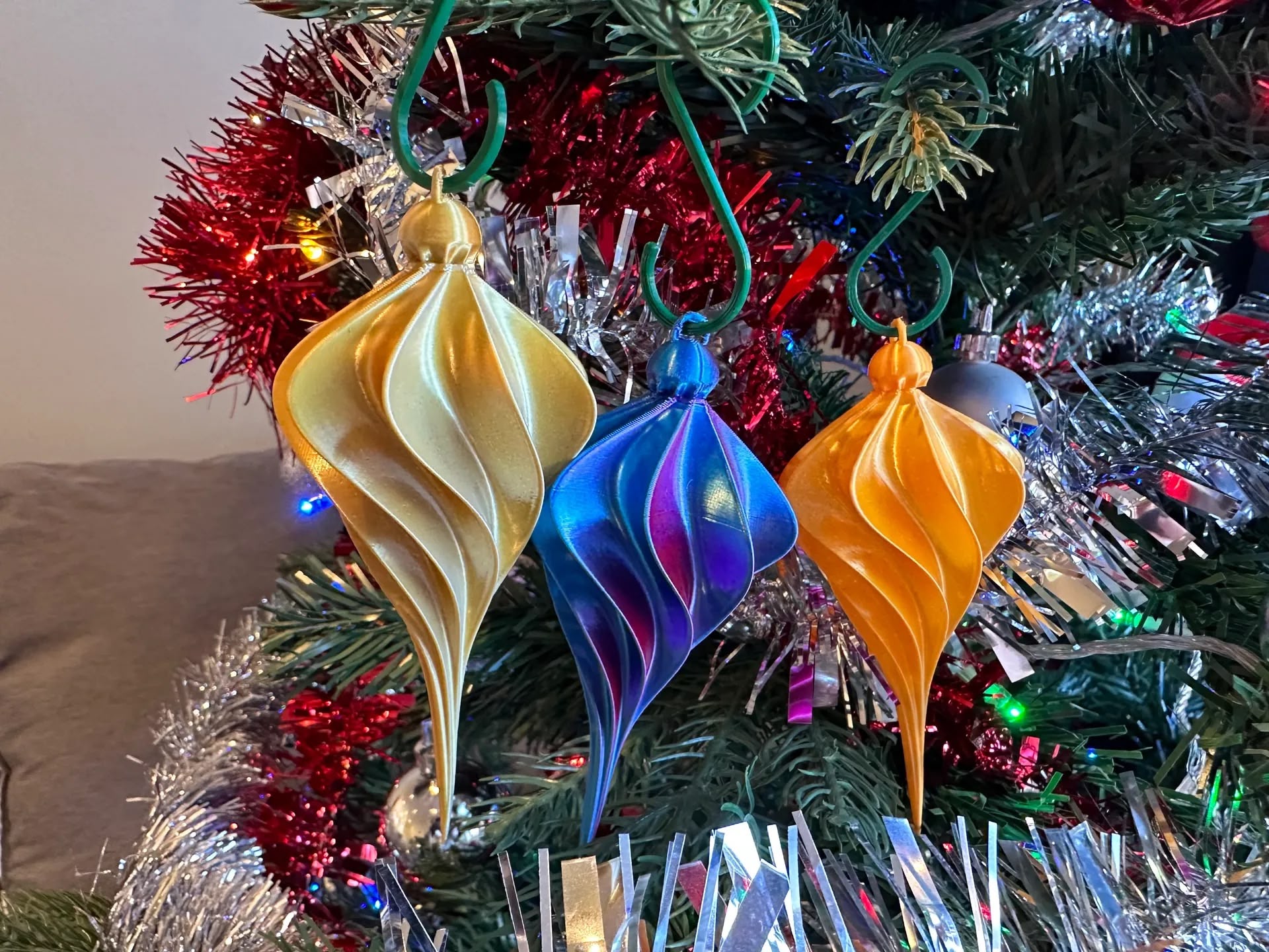 Spiral Christmas Ornament 2 (BioPlastic) - Afbeelding 7