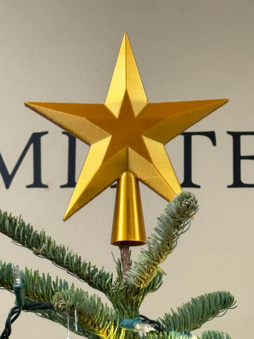 Star Tree Topper Christmas (BioPlastic)