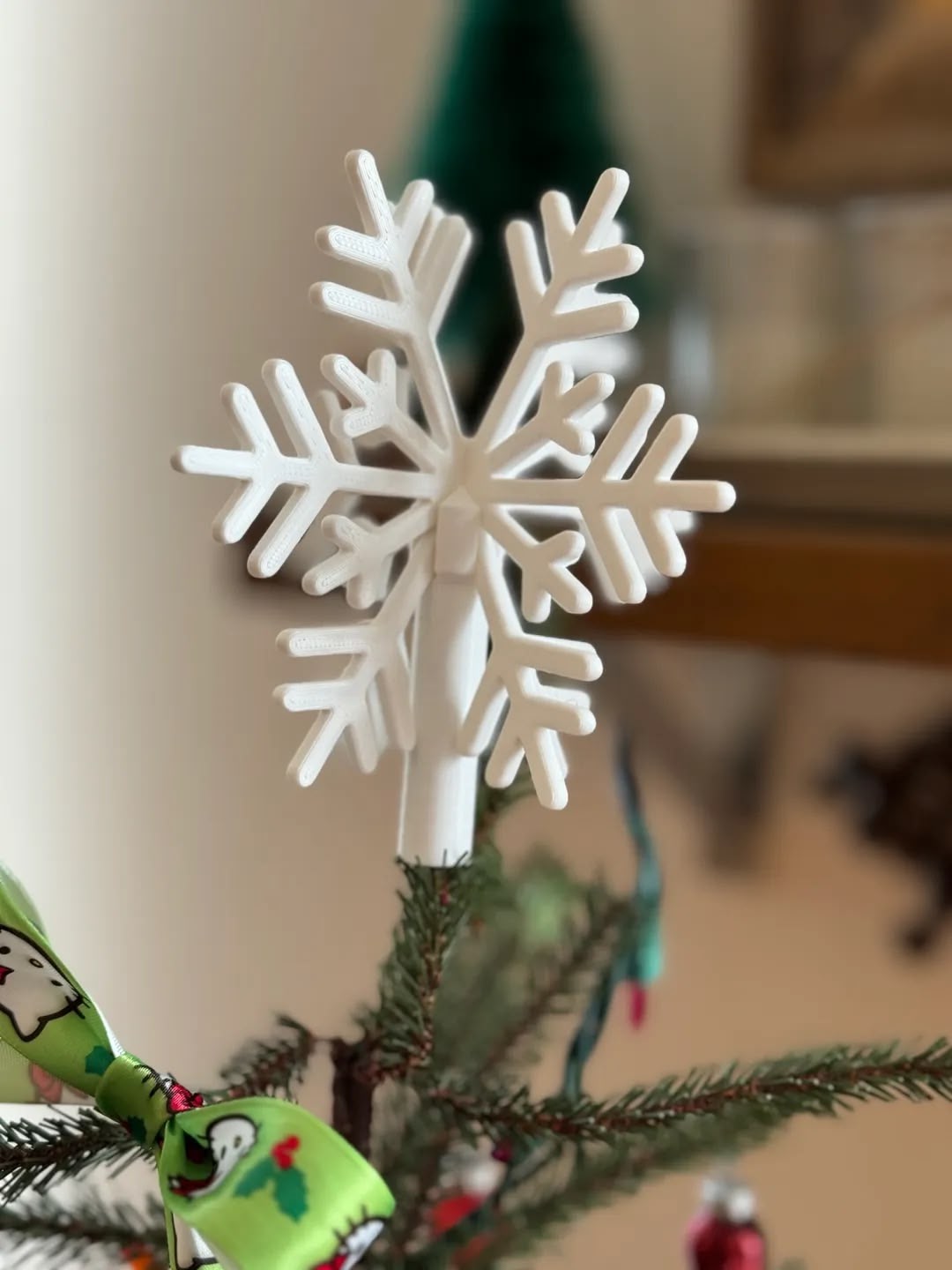 Snowflake Tree Topper Christmas (BioPlastic) - Afbeelding 9