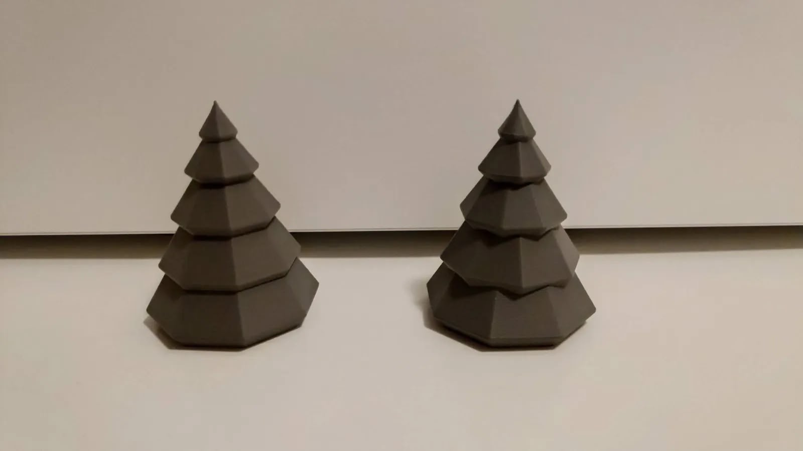 Pair of Christmas Trees Christmas Decoration (BioPlastic) - Afbeelding 2