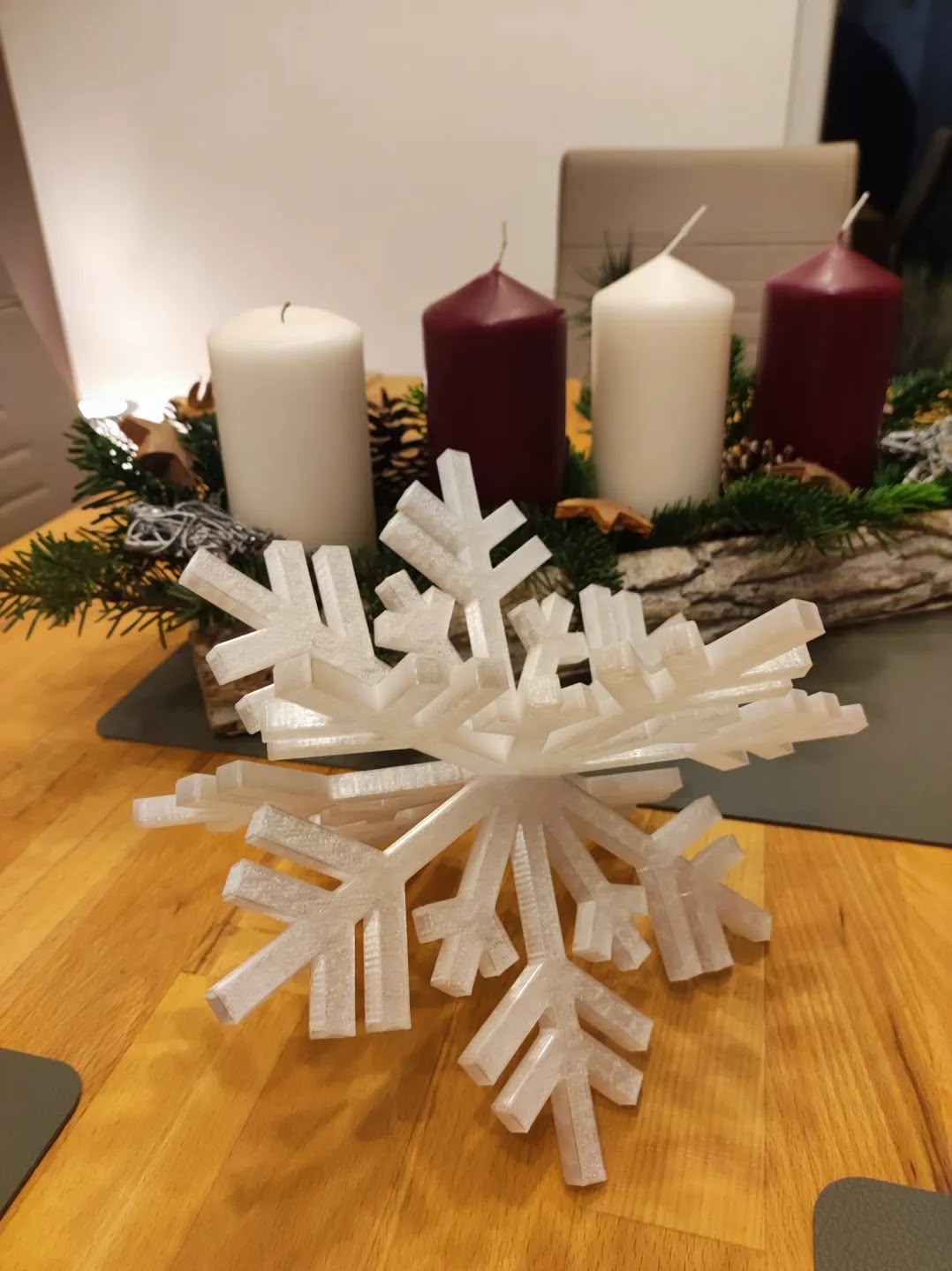 Snowflake Tree Topper Christmas (BioPlastic) - Afbeelding 10