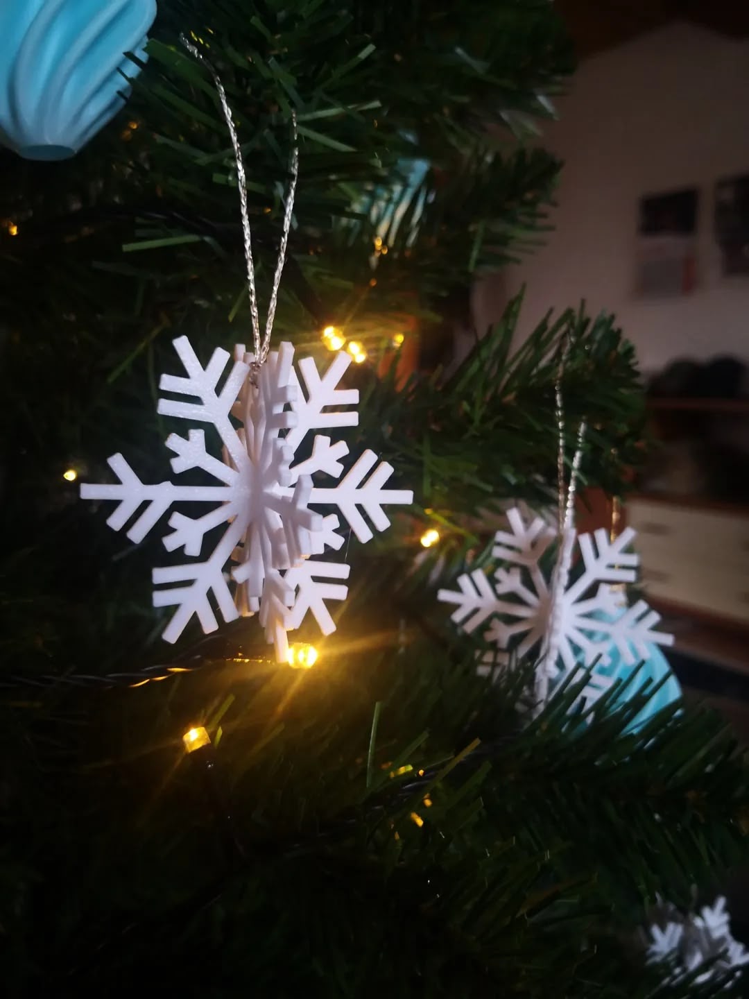 Snowflake Christmas Ornament 9 (BioPlastic) - Afbeelding 6