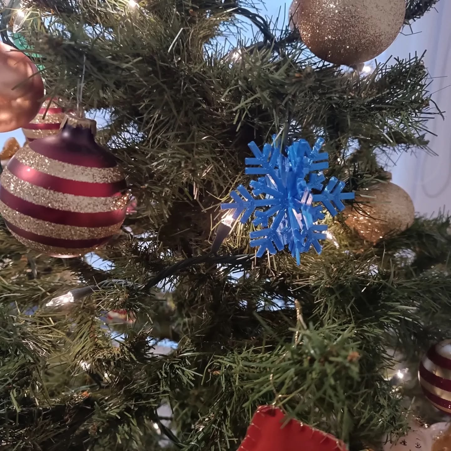 Snowflake Christmas Ornament 9 (BioPlastic) - Afbeelding 8