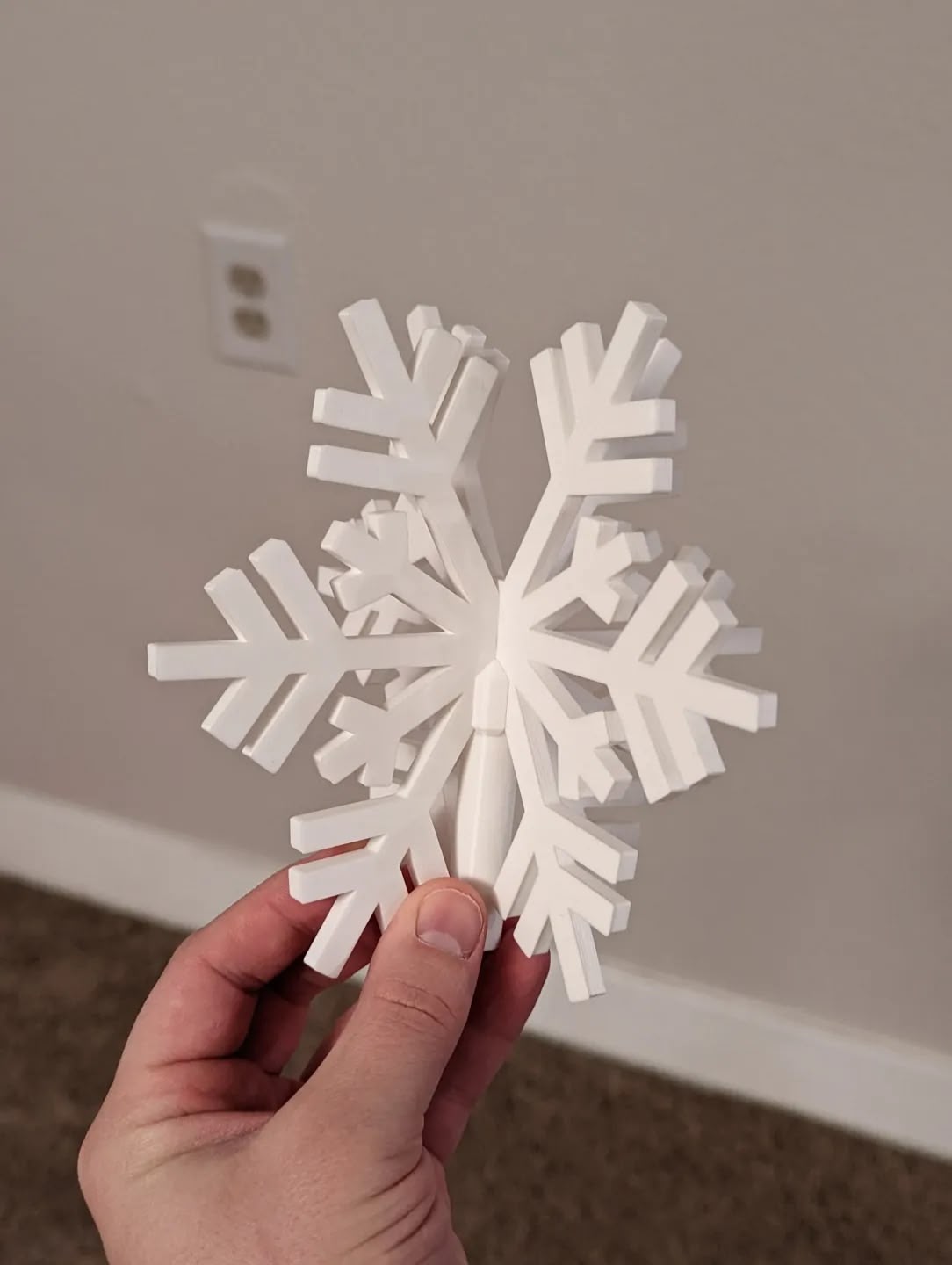 Snowflake Tree Topper Christmas (BioPlastic) - Afbeelding 13