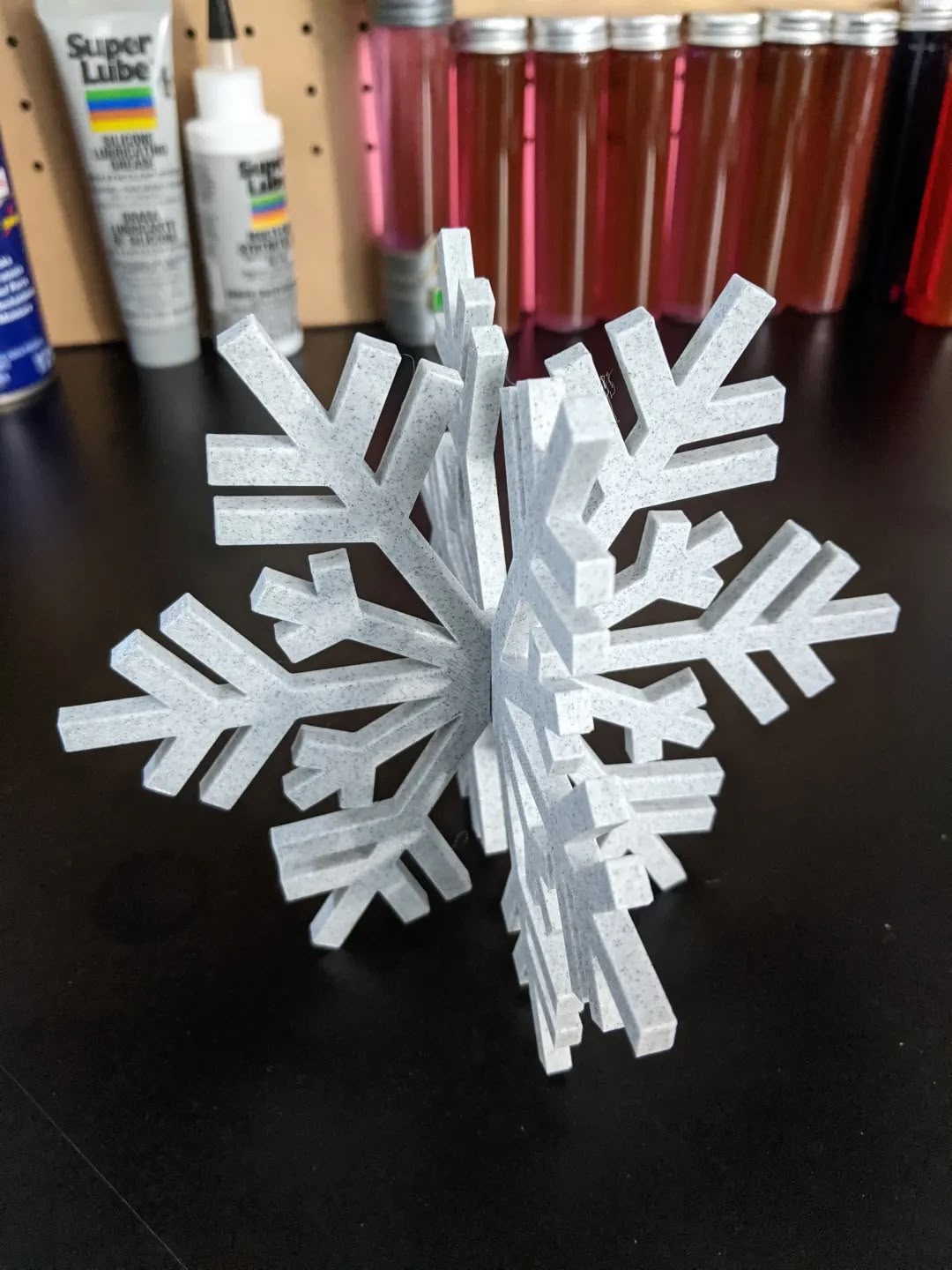 Snowflake Tree Topper Christmas (BioPlastic) - Afbeelding 14