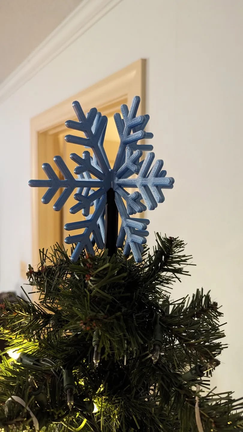 Snowflake Tree Topper Christmas (BioPlastic) - Afbeelding 15