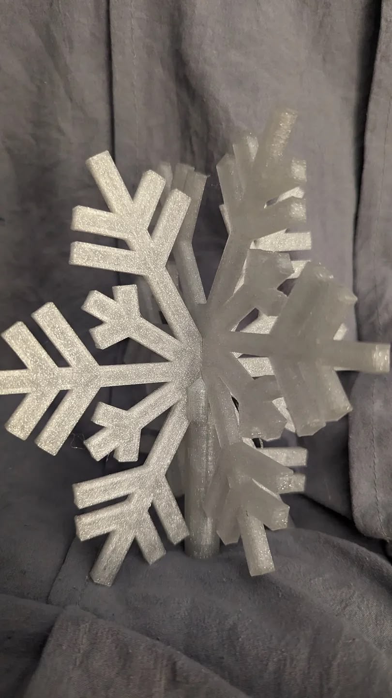 Snowflake Tree Topper Christmas (BioPlastic) - Afbeelding 16